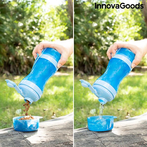 2-in-1 Travel bottle With Water and Food Containers
