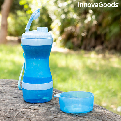 2-in-1 Travel bottle With Water and Food Containers