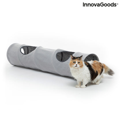 Collapsible Pet Play Tunnel - Interactive Fun for Cats