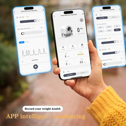 Self-Cleaning Cat Litter Box – Upgraded Automatic Litter